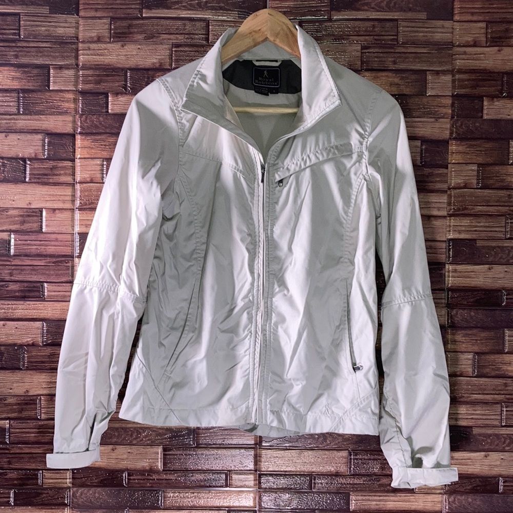 Royal Robbins Light Khaki Women’s Jacket Hiking Trail Full Zip Lightweight Small